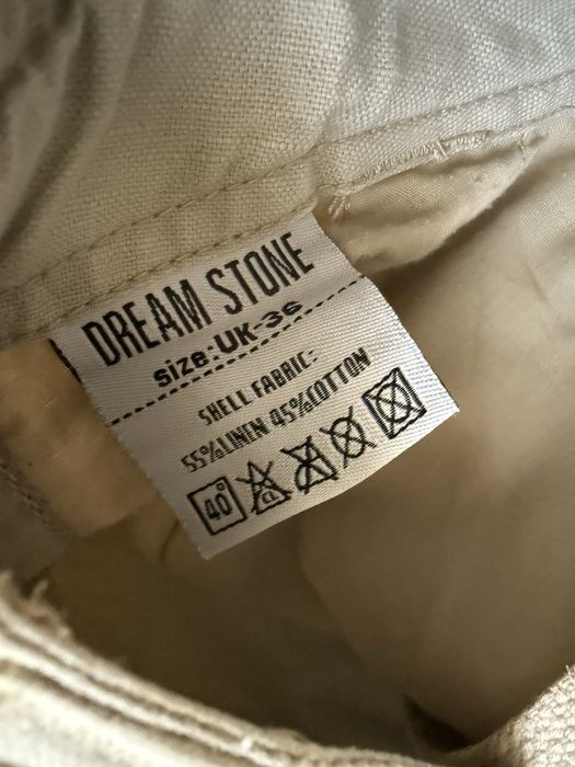 Lniane beżowe spodnie Dream Stone W36