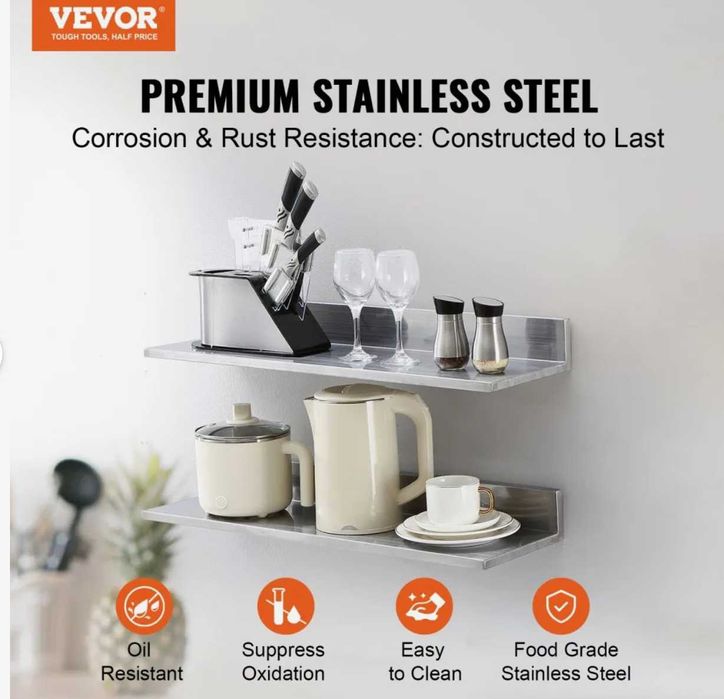 Prateleiras metálicas industriais (VEVOR) – 3 unidades (6 prateleiras)