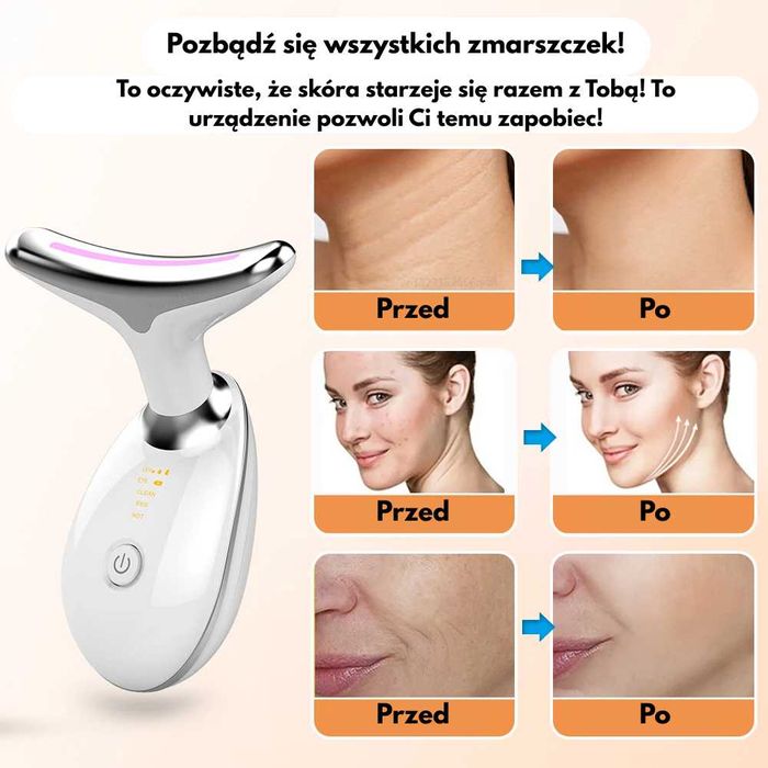 LUMEA Masażer do Twarzy Przeciw trądzikowi Gładka cera Naświetlanie