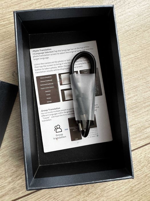 Elektroniczny Tłumacz Głosowy AI Translator SCZND Voice translator