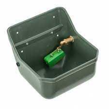 Poidło dla bydła i koni z zaworem pływakowym, 7 l/min, zielone