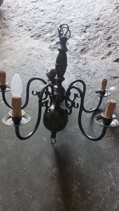 Candeeiros sala latão