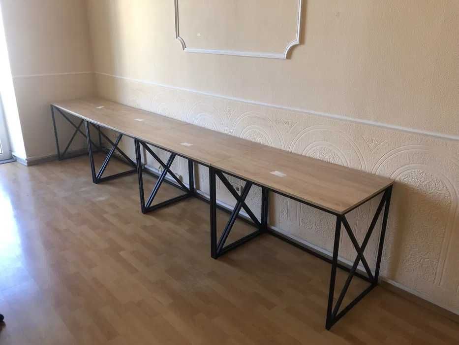 Стол письменный, столы Лофт, стелажи, тумбы, стулья. Мебель Лофт.