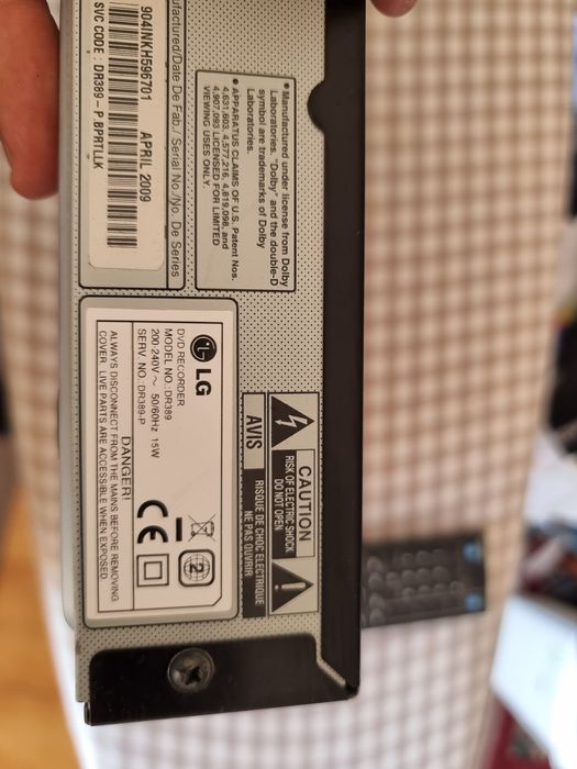 Leitor/Gravador DVD LG DR389 + TV LG