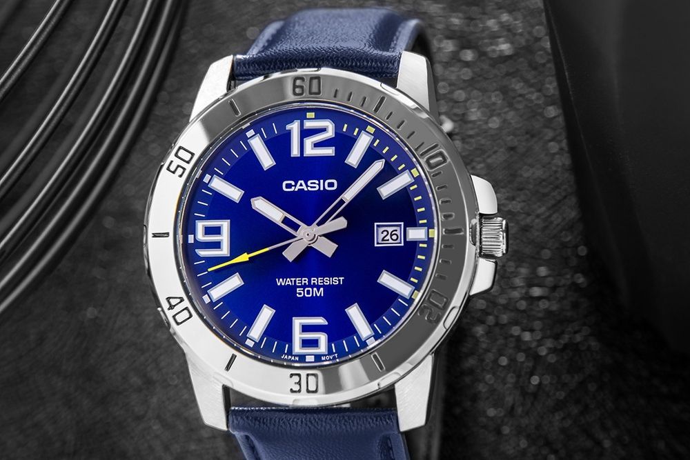 zegarek męski casio mtp-vd01l-2bvudf + box
