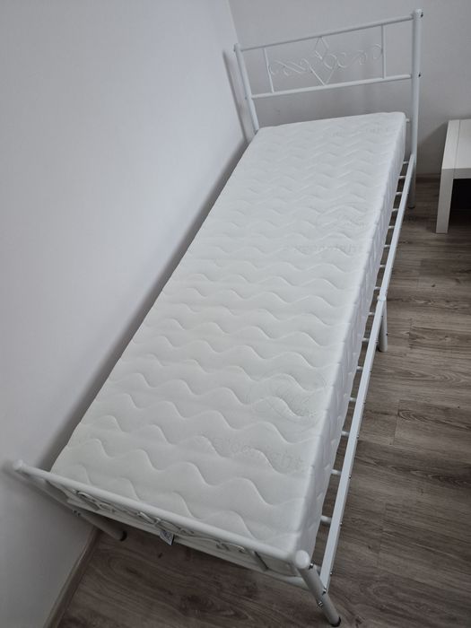 lóżko rama 80x200 + materac 70x190 w idealnym stanie