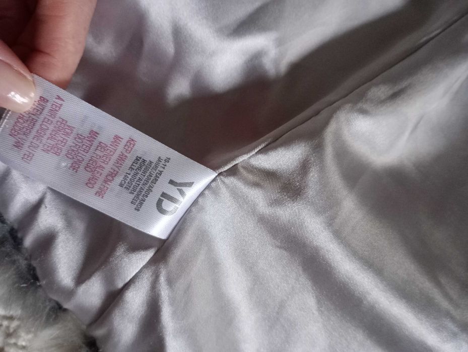 Futro futerko sztuczne dla dziewczynki panterka