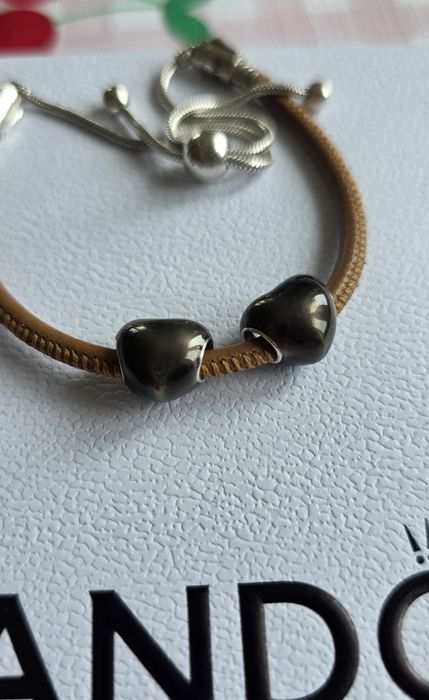 Charms charmsy do bransoletki Pandora serce z czarną emalią serca