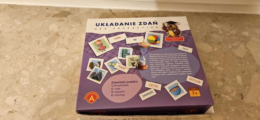 Gra aleksarnder Ukladanie zdań