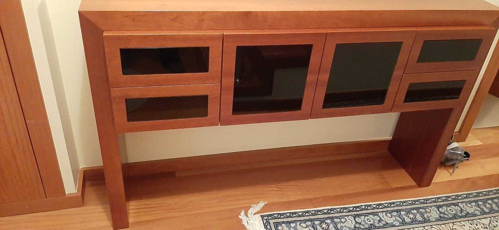 Vendo conjunto Consola móvel de entrada mais espelho