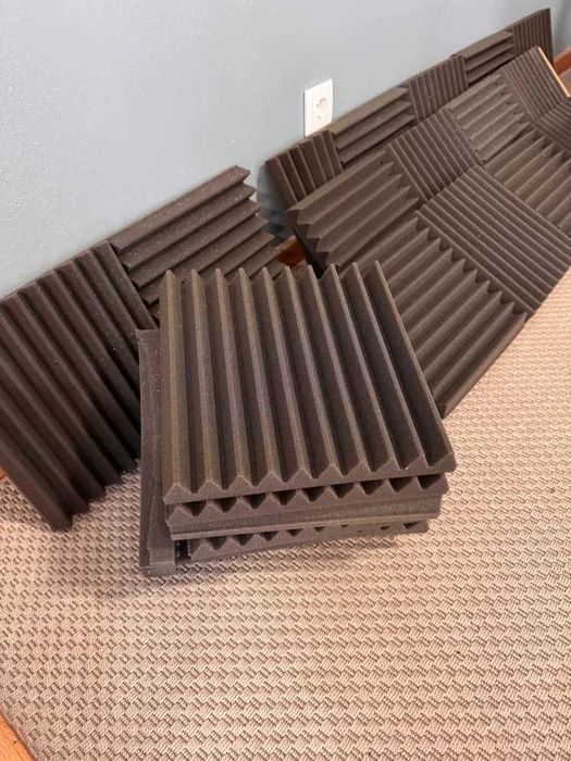4 bass traps / painéis acústicos em ótimo estado – 60 x 45/50 cm