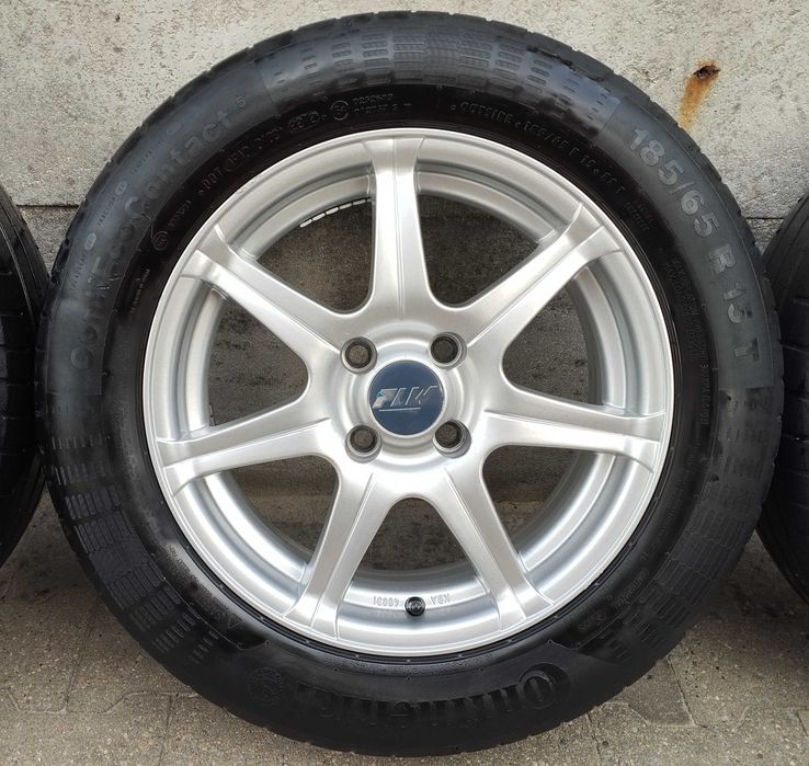 Super piękne felgi aluminiowe 15 cali 4x100 + opony CONTINENTAL gratis