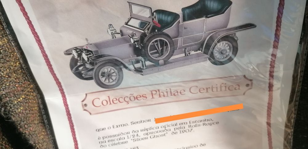 Rolls royce silver ghost série limitada  20 cms