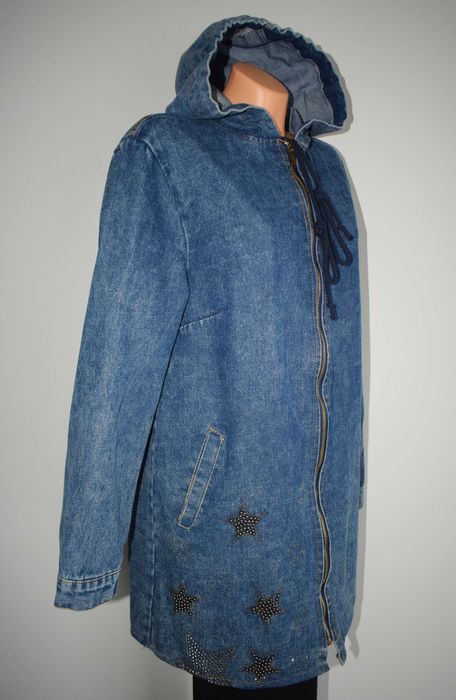 Kurtka bluza jeansowa z kapturem L/XL
