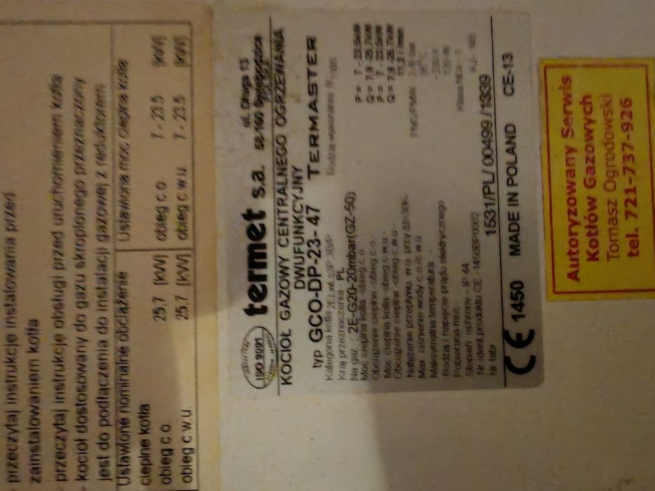 Kociol dwufunkcyjny termet