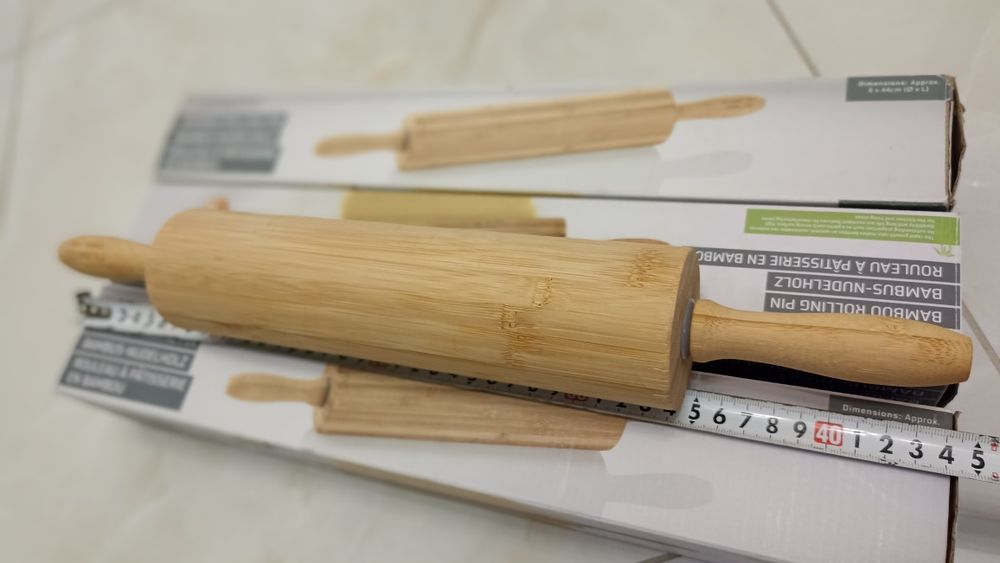 Качалка,Скалка,Якісна приємна,для кухні,Бамбук.З обертальним механізмо