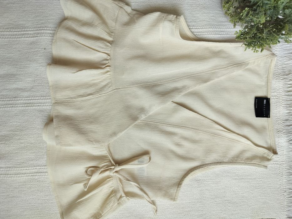 Жилет, блуза, топ молочний asos XS/S