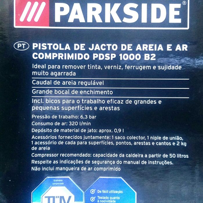 Pistola de jacto de areia a ar comprimido nova!