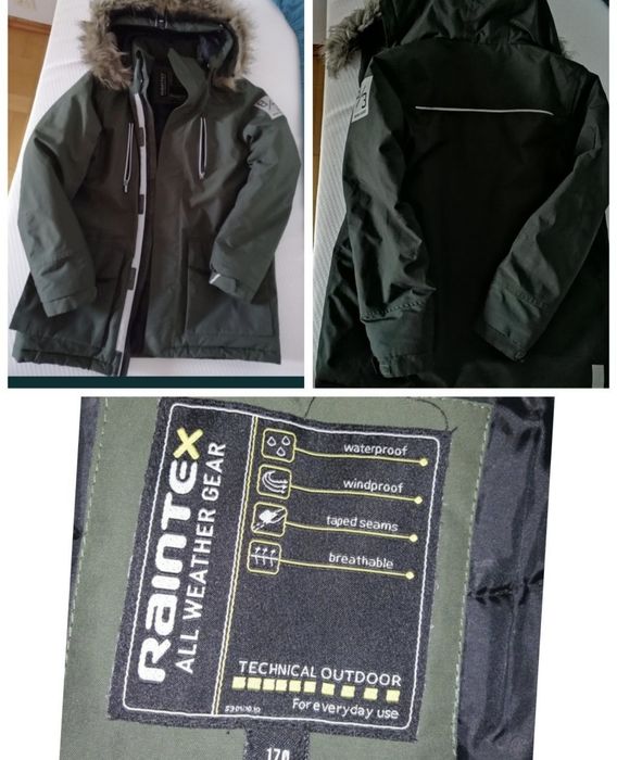 Ciepła porządna kurtka parka Raintex 170