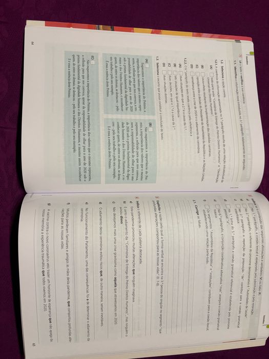 Caderno Atividades paginas 11 - Portiguês 11 Ano