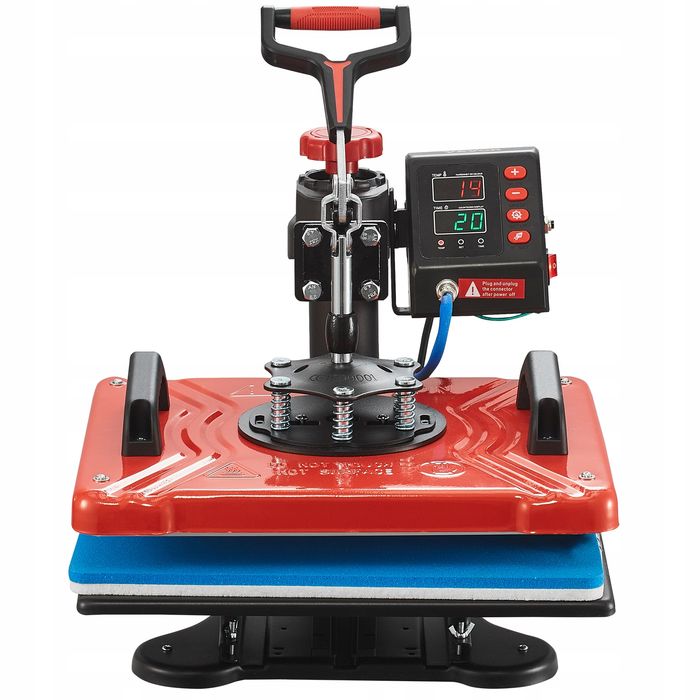 Prasa termiczna VEVOR 38X30 cm 10 W 1 czerwona