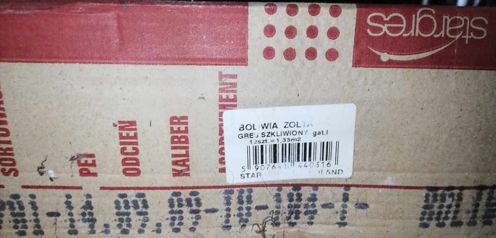 Płytki Boliwia Żółta 33,3x33,3 Gres Szkliwiony Stargres Gat. I