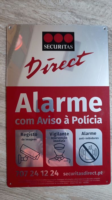 Securitas placa Alarme