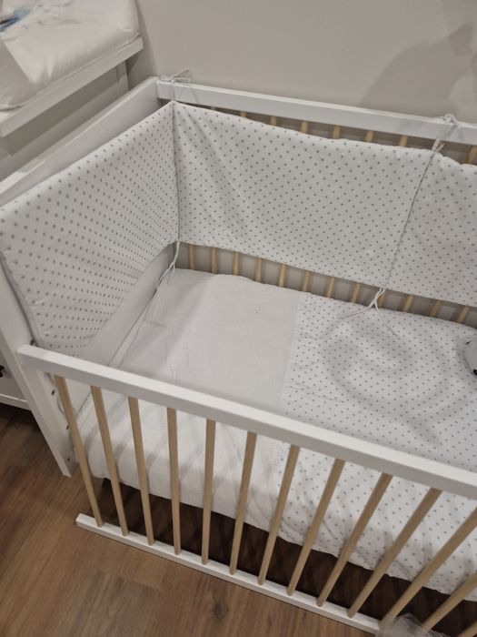 Berço - Cama 3 em 1, 120x60 cm Zy Baby com colchão