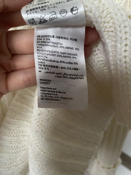 Sweter z golfem i domieszką wełny H&M