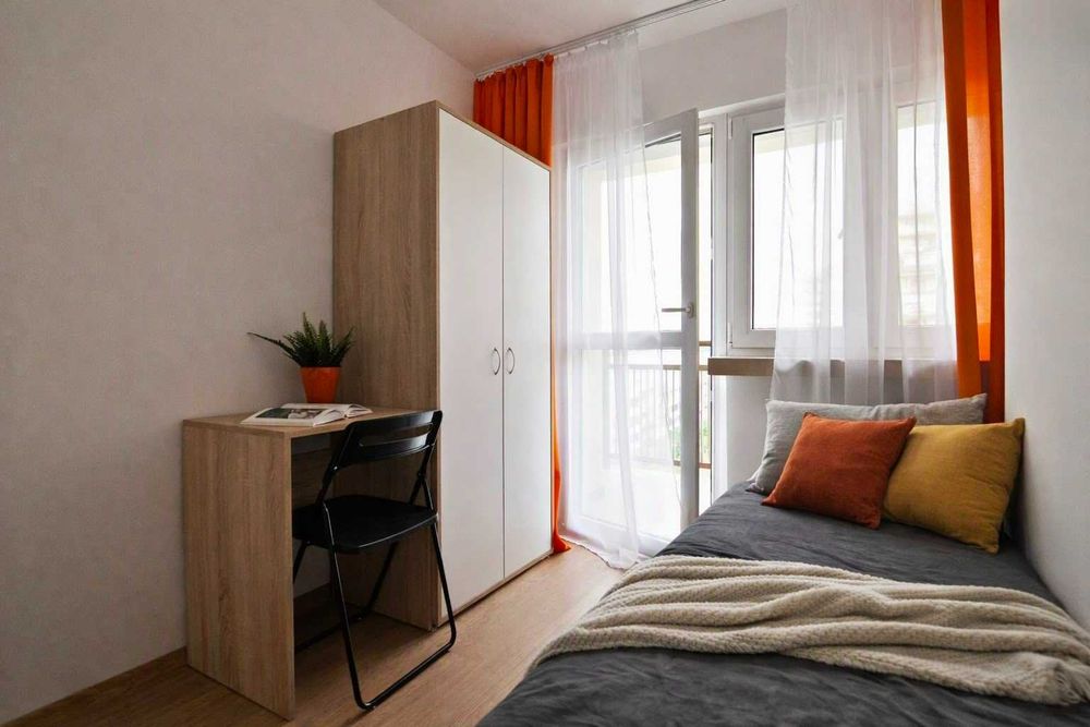 Pokój 1‑os. z balkonem – po remoncie, blisko AWF / Serenada | 0 % prowizji
