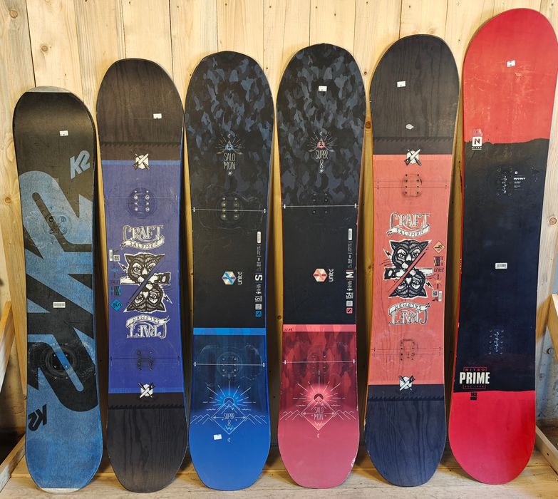 3x Deski snowboardowe mix, pakiet snowboardowy