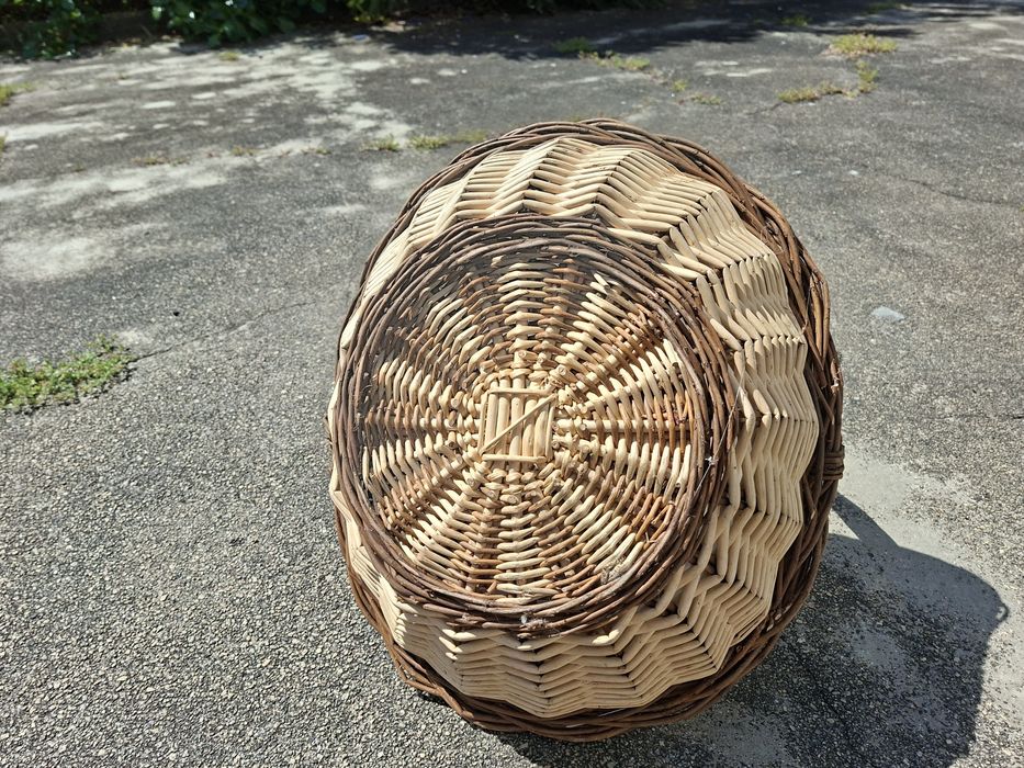 Cesta de vime como Novo multiusos