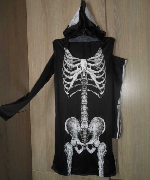 карнавальный костюм Скелет балахон размер М
