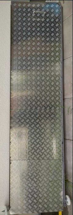 Podjazd Aluminiowy Mobilny Rampa | Blacha Ryflowana 4mm | 260x70 cm