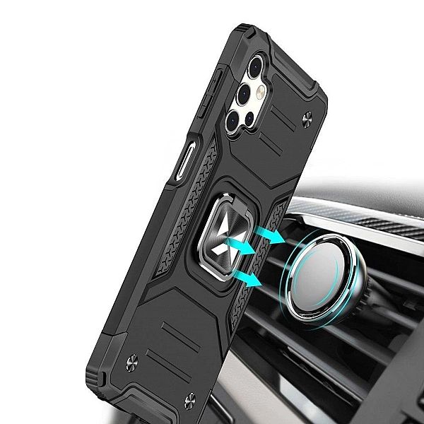 Wozinsky Ring Armor pancerne hybrydowe etui pokrowiec + magnetyczny uc