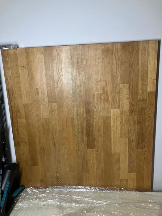 Wyspa + Blat z litego drewna dębowego klejonego