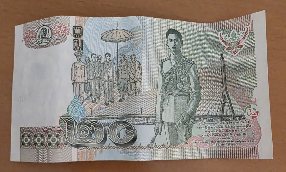 20 baht Tajlandia