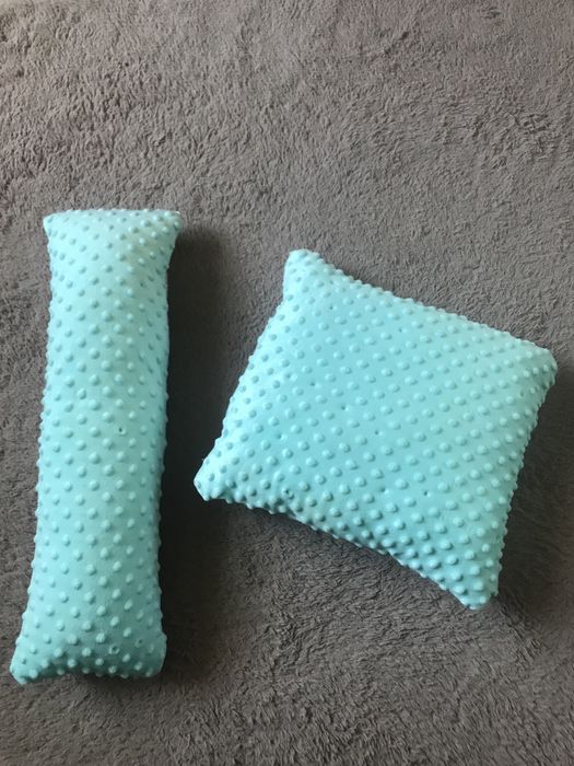 Zestaw poduszek niebiesko szare