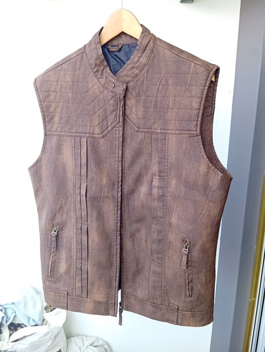 Colete Motard castanho tamanho XL
