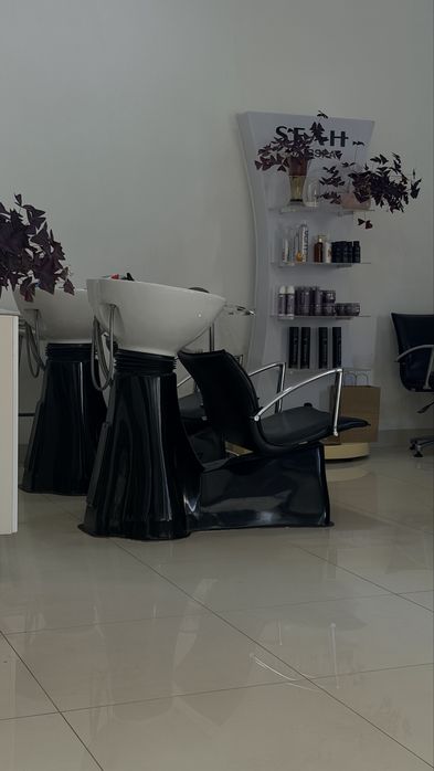 Lava-Cabeças Profissional + Cadeira de Cabeleireiro (Em ótimo estado!)
