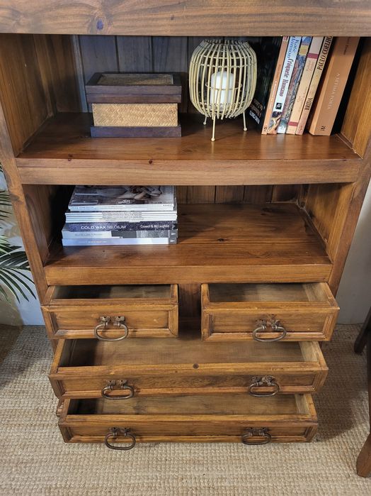 armario, estante, aparador, prateleiras, mexicano, rustico