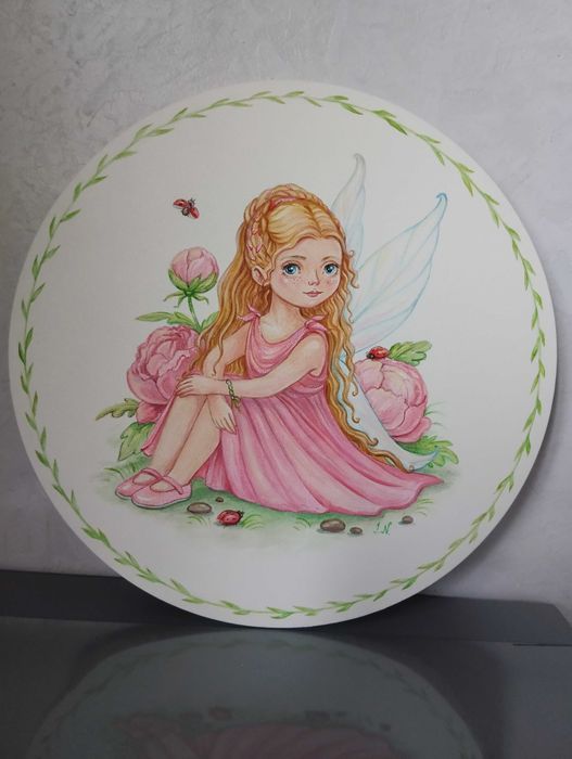 Картина акварельная "Алиса" 30х40см