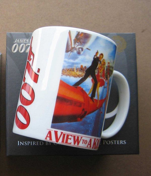 Coleção Canecas 50 anos do James Bond 007 c/ Embalagens NOVAS
