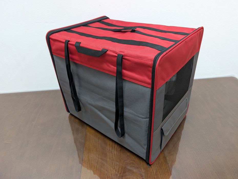 Torba Podróżna First Class Basic M 61x46x53,5cm Czerwono-Szara Transporter - NOWA