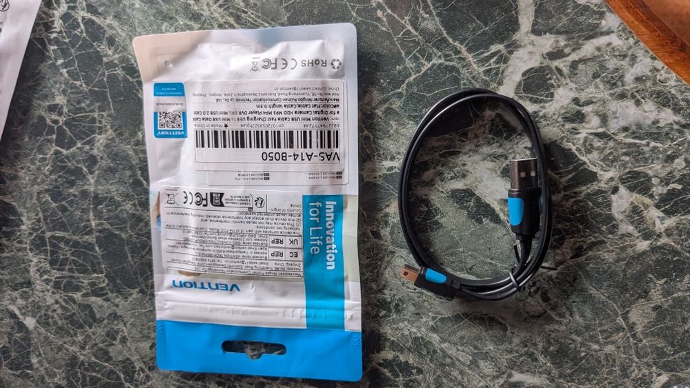 Кабель USB-A to mini-USB Vention