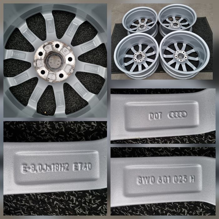 Felgi Alu 18" Audi A4 B9 B8 B7 B6 A6 C7 C6 5x112 Oryginalne