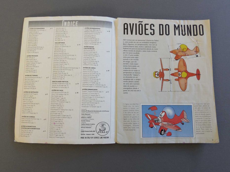 Caderneta Completa Aviões do Mundo