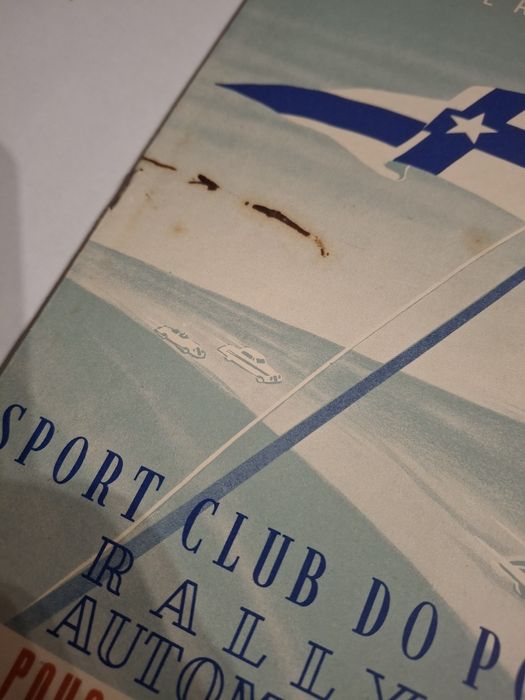 Automobilismo 1951 Póvoa Varzim  rallye Sport clube Porto