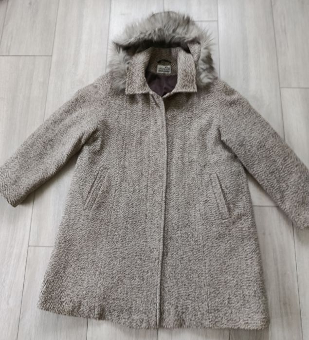 Płaszcz damski wełniany z kaszmirem