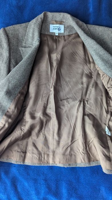 Wełniana marynarka żakiet damska 38 M